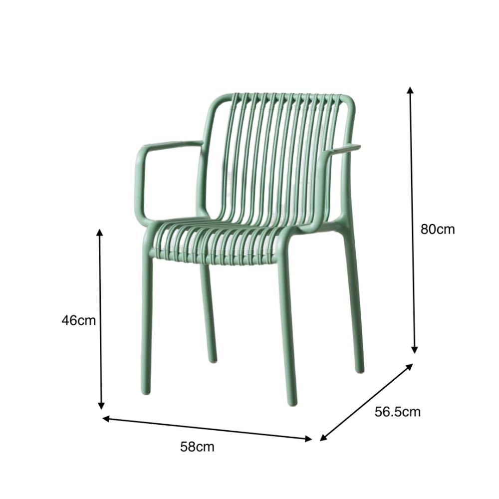 TuHome Terra Modern Dining Chair, Sophisticated High-Back Up - Olive